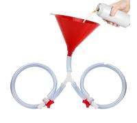Party Drink Funnel - Beverage Chugging Tool With Seal Valve, Refillable Drinkware Game Accessory for Fast Flowing Drinks, Durable Event Prop for Spring Break College Event University Gathering RV