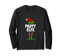 Party Elfo Tshirt Natale Vestito Donna Signore Natale Maglia a Manica