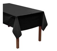 Party Essentials Tovaglia rettangolare in plastica resistente, disponibile in 24 colori, 54 x 108, 3 pezzi, nero (54108BK-3)
