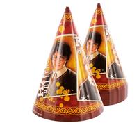 Party Factory Harry Potter, 10 cappelli per feste, ca. 10 x 16 cm, colorati, per feste di compleanno o feste a tema