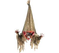 PARTY GO Natale Horror 2025 Pipistrelli Halloween da Appendere Decorazioni Halloween in Oscillazione del Corpo e Urlare, Attivato dalla Voce Addobbi Casa Decorazioni Esterno Horror Giardino