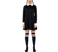 Party HuB Costume da donna gotico da scuola, costume da Halloween, costume da swing per cosplay, giochi di ruolo