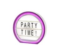 Party Illuminations Write Your Own Message Light Box With Neon Look Frame
