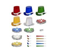 Party Kit "Las Vegas" per Capodanno e Feste, Multicolore Olograficoconsigliato p