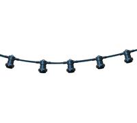 PARTY LIGHT: Catenaria IP44 prolungabile 20m, 20 attacchi E27, nero