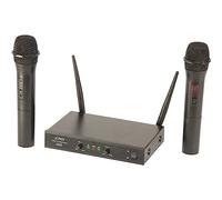 PARTY-200UHF Mkii Uhf-Funk-Mikrofon-Set Stazione 230V/50Hz 2 Uhf Funk-Mikrofone