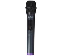Party Light & Sound - WM-USB - Sistema microfonico UHF via USB con 1 ricevitore (USB), 1 adattatore jack e 1 microfono palmare UHF con display digitale - Nero