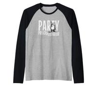 Party Procrastinator! Lazy Rock sulla Musica Bradipo Maglia con Maniche Raglan