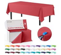 Party Solids Exquisite Tovaglia in plastica usa e getta con taglierina integrata, 137 x 762 cm, 36 tovaglie rettangolari in una scatola