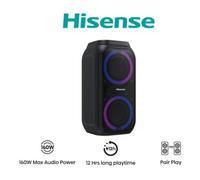ALTAVOZ PORTATIL HISENSE PARTY ROCKER 160 2.0 160W BT USB NEGRO - Nouvo