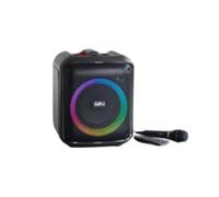 PARTY, Speaker Bluetooth 5.0 200W effetti luminosi LED e microfono cablato, Nero