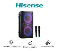 Party speaker Hisense Party Storm 1 con 2 microfoni