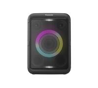Panasonic SC-BMAX5E-K Altoparlante Portatile per Feste con Bluetooth, Luci Integrate, 75W, USB, Ingresso Ottico per TV, Ingressi Chitarra e Mic per Karaoke, Nero