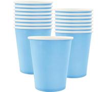 Party Tableware Collection, piatti da 17,8 cm e 22,9 cm, tovaglie, bicchieri di carta, diversi colori (azzurro, bicchieri di carta)
