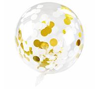 PARTY TIME BLF0041ZLO-2527 palloncino trasparente con coriandoli Oro
