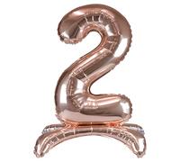 PARTY TIME BLF3226-2-0070 - Palloncino in pellicola con numeri XXL, n. 2, colore: Rosa