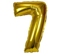 PARTY TIME BLF3940-7-0063 - Palloncino XXL con numeri 7, colore: Oro
