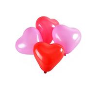 PARTY TIME KB6331 - Palloncini a forma di cuore, 8 pezzi, colore: rosso, rosa