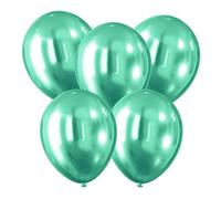 PARTY TIME KB8719ZIE-2718 - Palloncini effetto cromato, 5 pezzi, colore: Oro, Verde