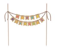 PARTY TIME KK2663 Decorazione per Torta Happy Birthday-Kraft Balloons, Multicolore
