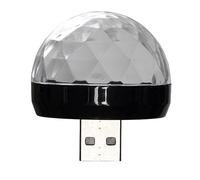 PARTY TIME,LA10482, Palla Disco USB Multicolore, : Accessorio per Feste per Piccoli e Grandi, Facile da Pulire, Dimensioni : 4.1 cm, Presa USB, Materiale PVC