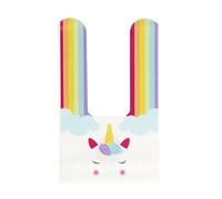 PARTY TIME Set 10 Sacchetti Caramelle Unicorno Festa e Merenda Multicolore | Set 10 sacchetti caramelle unicorno, 15,5x30,5 cm, feste e compleanni, regali, multicolore