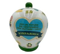 Partycolarità Salvadanaio in ceramica decorativo - Idea regalo Salvadanaio alto 20 centimetri (Per Un Futuro Più Sostenibile Non Buttare I Soldi)