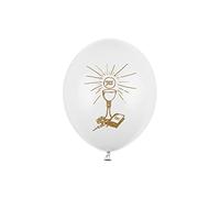 6 Palloncini Lattice 27 cm Prima Comunione Calice e vangelo