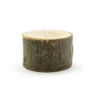 PartyDeco- 6 PZ Segnaposto Legno a Forma di Tronco, Colore Beige, DPW1