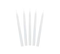PartyDeco candele coniche candela affusolata set bianco centrotavola candela lunga per matrimoni feste di compleanno portacandele natalizio candela decorativa