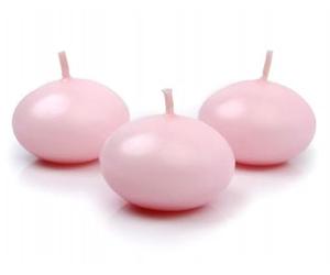 Partydeco CF 50 Candele GALLEGGIANTI Colore Rosa.