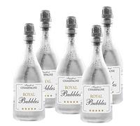 PartyDeco Conf. 48 Bolle di Sapone a Forma di Bottiglia di Champagne, Segnaposti Matrimonio Ospiti Nozze Ricevimento