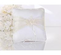 PartyDeco Cuscino Porta FEDI Farfalla, Bianco