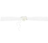 PartyDeco Ghirlanda in Organza con Fiori di Raso, Decorazione Auto per Matrimoni
