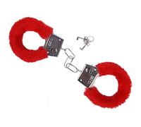 Partydeco Manette da Polso con Peluche Rosso