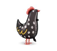 PartyDeco Palloncino a forma di gallo, Pasqua, in piedi, per feste, eventi, compleanni, mix di colori, per elio, idea regalo per bambini