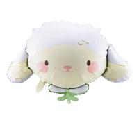 PartyDeco Palloncino a forma di pecora, colori misti, per feste per bambini, eventi, compleanni, Pasqua, per bambini, idea regalo, elio, aria, decorazione da appendere, riutilizzabile