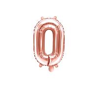 PartyDeco Palloncino Alluminio cifre Oro Rosa 36 cm