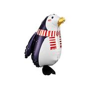 PARTYDECO Palloncino in Alluminio Pinguino 29 x 42 cm - Nero - Taglia Unica