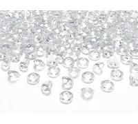 PartyDeco Pietre Decorative Diamanti acrilici Trasparenti, 100 Pezzi 12 mm