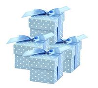 50 scatole regalo (Bleu) per matrimonio, battesimo, nascita