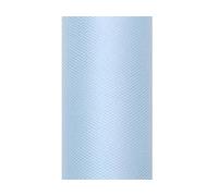 PartyDeco Rotolo Tulle Celeste 30 cm x 9 Metri