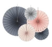 PartyDeco RPK7 Decorazione, Carta, Mix, 14 cm, 5 unità