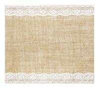 PartyDeco Runner in Tela con Pizzo 28 cm x 2.75 Metri