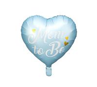 Partydeco sp. z o.o. sp. k. Palloncino Alluminio Cuore Blu Mom to be
