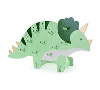 PartyDeco Spuntino a forma di dinosauro Triceratops – 38 cm