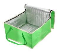 PartyKindom 1 Pc Borsa Trasportare Marsupio Bottiglia Vuoto Custodia Per Il Pranzo Duffle Netto Frigorifero Per Auto Sacchetto Della Spesa Isolato Mini Spazzatura Tessuto Non Tessuto Green