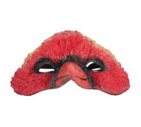 PartyKindom 1 Pz Maschera per la testa animale per adulti cosplay di falchi corvo sortita maschere maschera animale halloween animale di carnevale schiuma di poliuretano rosso