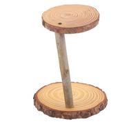 PartyKindom 1 Pz. Porta Torte Tartufo Supporto Floreale Decorare Montante Eventi Alzata Rustica per Cupcake ASSE Supporto per Torta Nuziale in Oro Pianta da Stand Brown di Legno