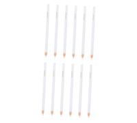 PartyKindom 1 Scatola Pastelli Senza Tempera Cera Penne Bianche per Art matite sfuse sbucciare marcatore Bianco Colore Matita grassa Staccabile Matita per segnare Il Tessuto Pennarello Bianca